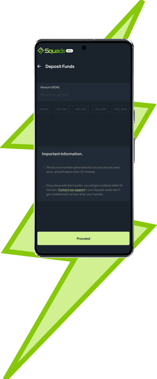 blazing fast deposit